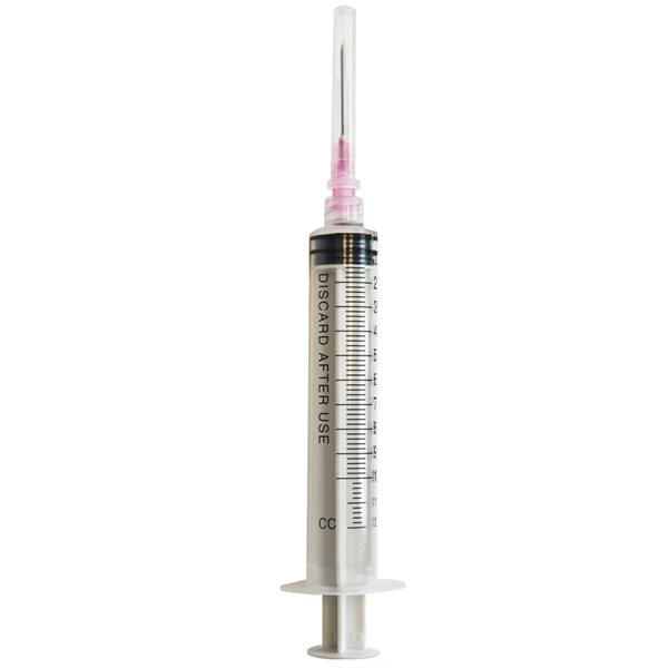 IDEAL 12 ml LL disposable syringes & 18 g x 1" box / 100
