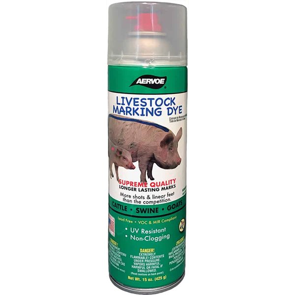 AERVOE livestock marking spray green 15 oz / 425 g