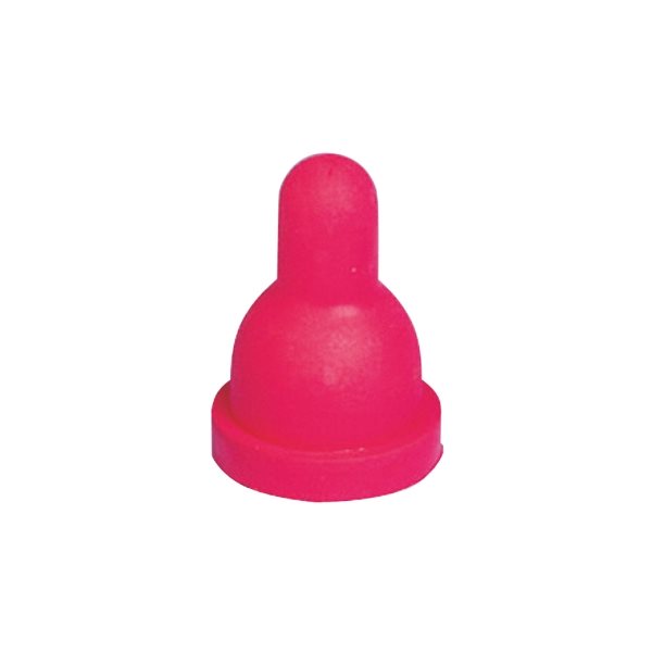 Red lamb nipple for plastic valve