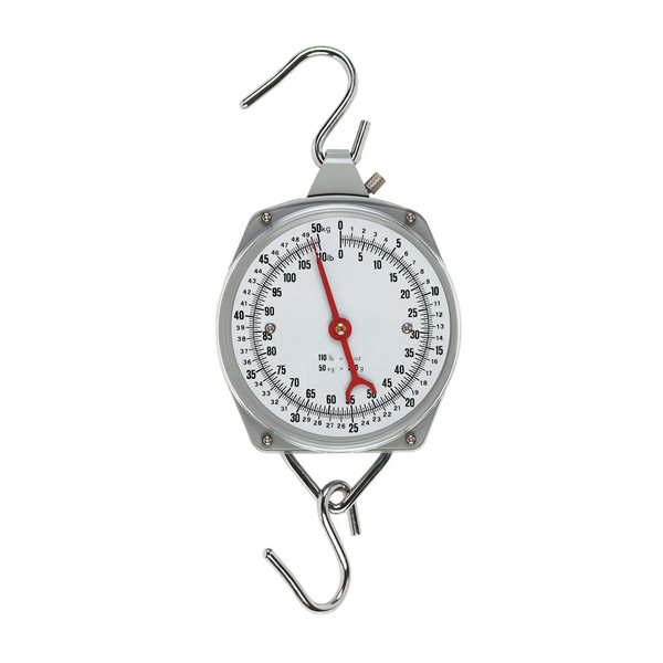 Suspended dial scale 50 kg / 110 lb