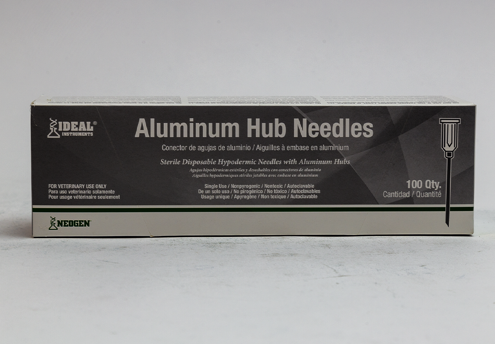 IDEAL disposable aluminium hub needles (AH) box / 100
