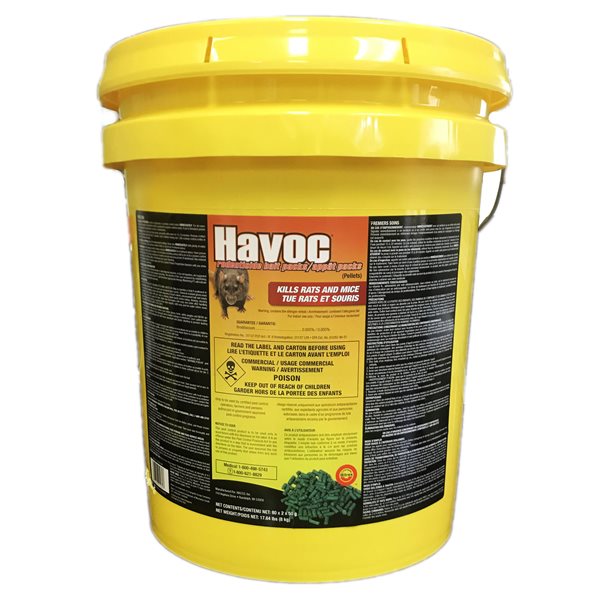 HAVOC Rodent Control Bait Packs pk / 80 (2 x 50g) 8 kg