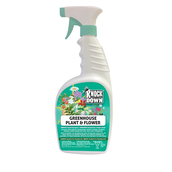Knock Down insecticide serre plantes & fleurs 950 ml pompe