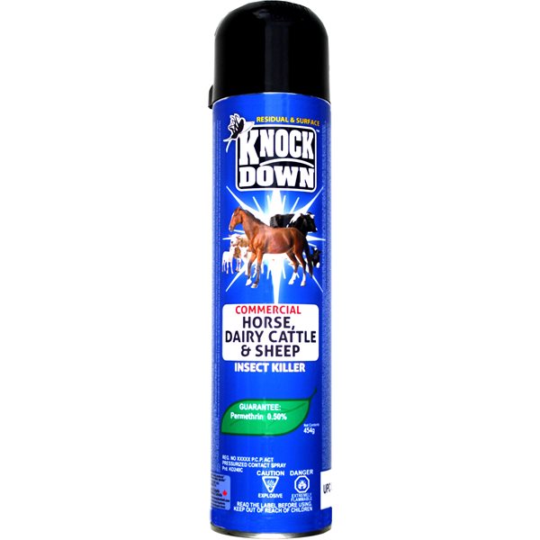Knock Down insecticides cheval bovin laitiers & moutons 525g
