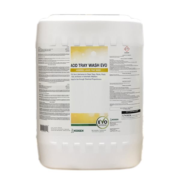 Acid Tray Wash EVO lave-plateau liquide acidifié 18.9 L