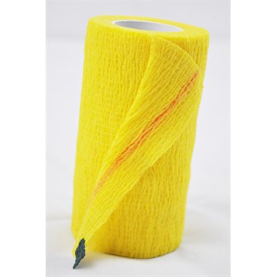 SyrFlex cohesive bandages 4'' yellow box / 18